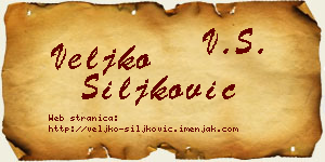Veljko Šiljković vizit kartica